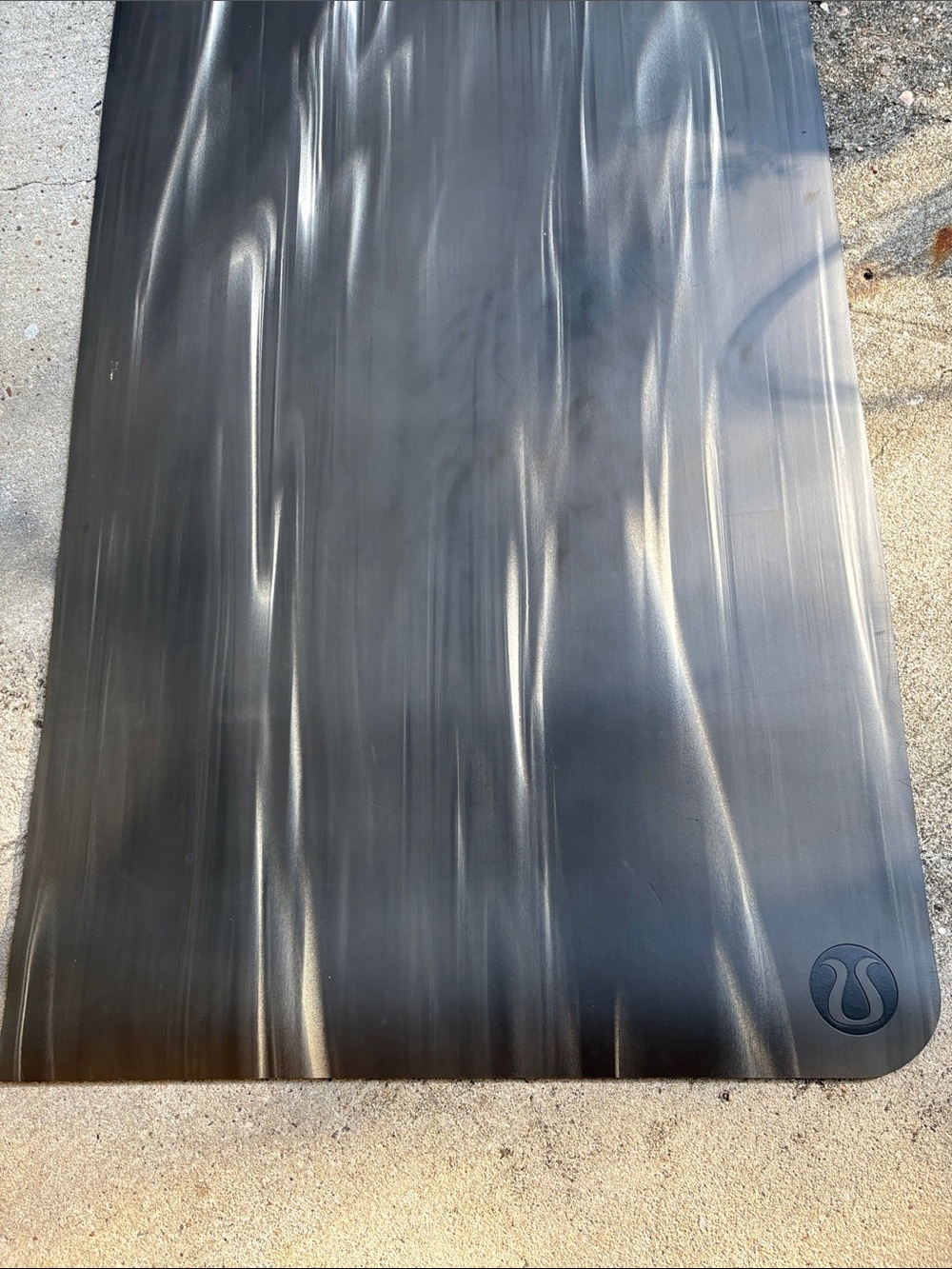 lululemon athletica Black Yoga Mat with Subtle Sheen